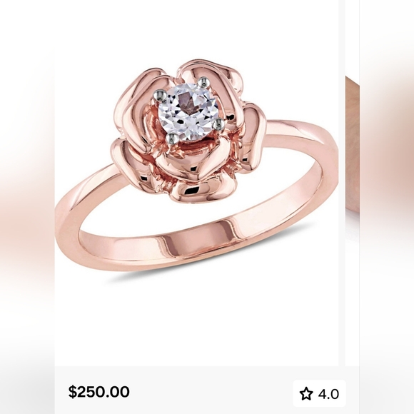 MACY'S LAB-GROWN WHITE SAPPHIRE - Picture 4 of 4